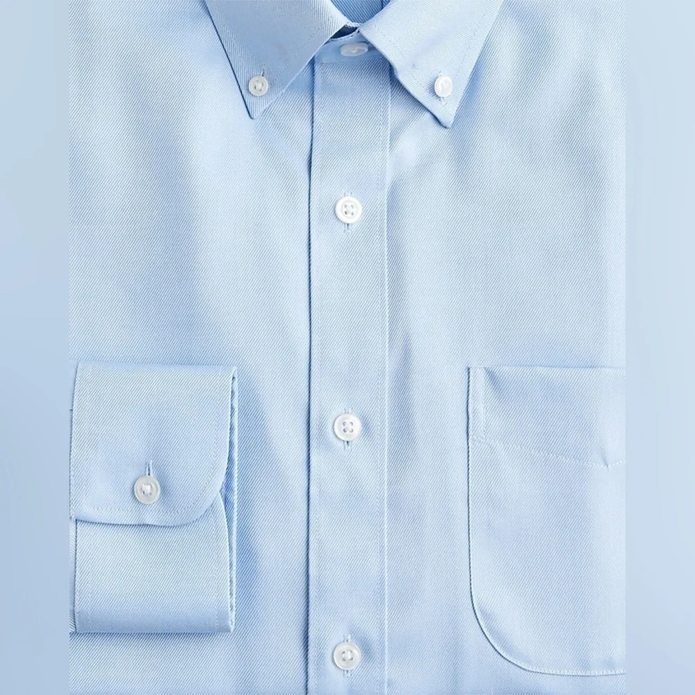 J Crew Bowery wrinkle-free dress shirt with point collar BV481